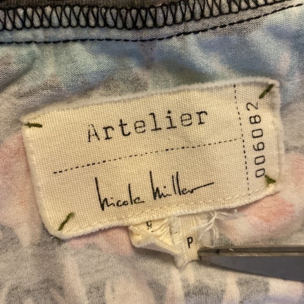 Nicole Miller Artier floral bike chain stripe bodycon dress O6 - Picture 13 of 13